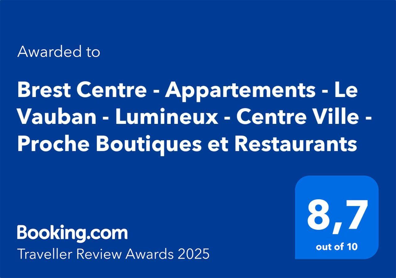 Brest Centre - Appartements - Le Vauban - Lumineux - Centre Ville - Proche Boutiques Et Restaurants Экстерьер фото